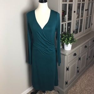 Green PrAna V-Neck Dress Size Large